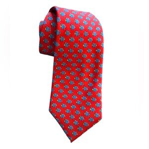Lauren Ralph Lauren 100% silk fish tie vintage